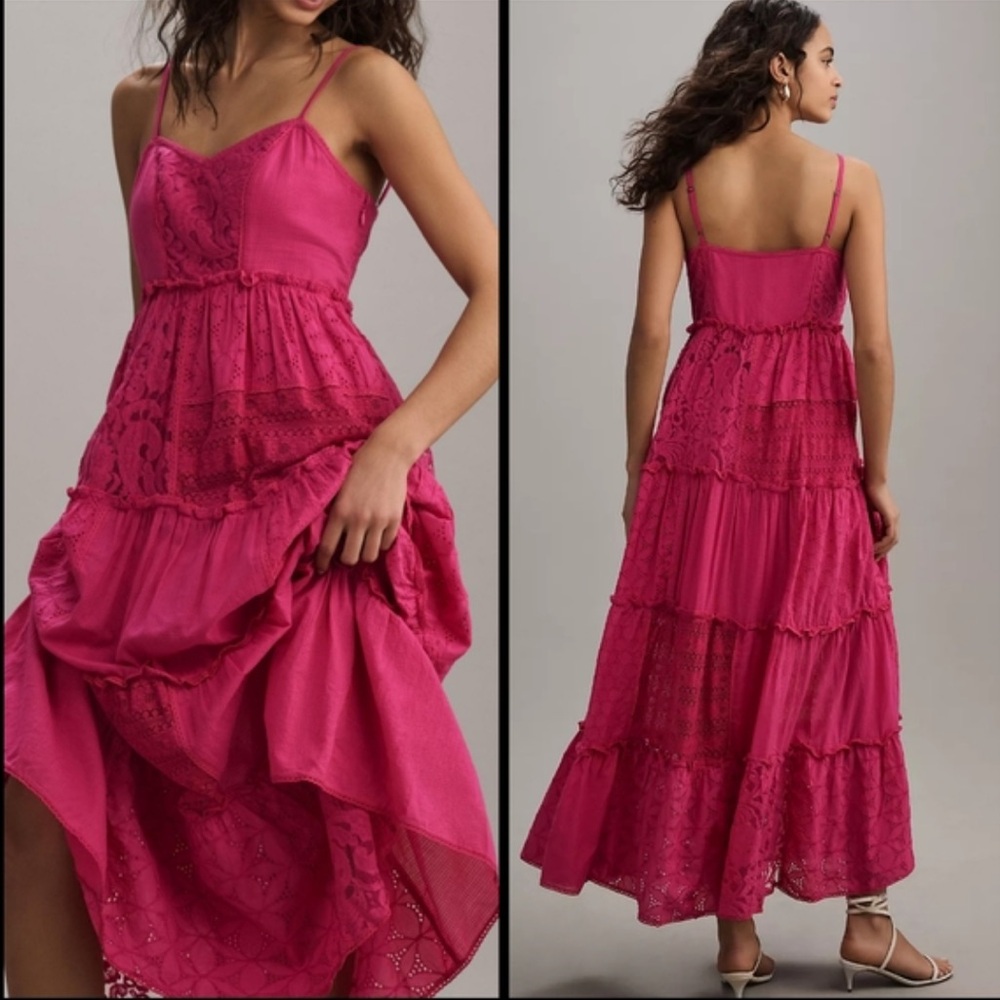Anthropologie Pink Dress